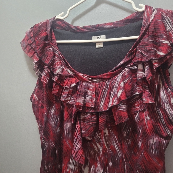 Worthington Multi Colored Abstract Sleeveless Top - Picture 2 of 6